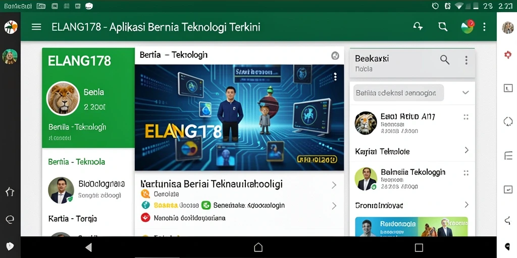Tampilan antarmuka pengguna ELANG178 yang menarik dan informatif.
