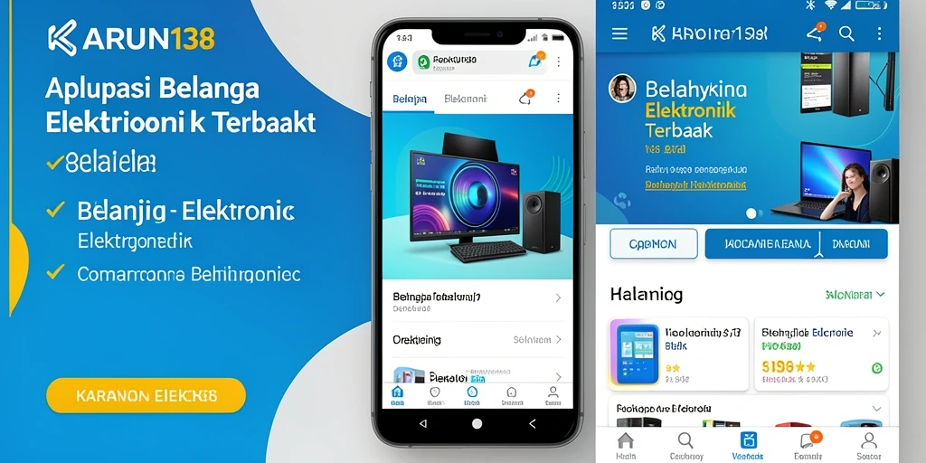 Screenshot utama KARUN138 menampilkan antarmuka aplikasi belanja elektronik yang intuitif.
