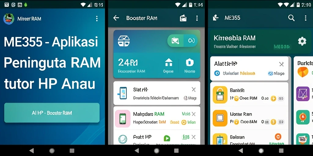 Antarmuka ME355 yang sederhana dan fungsional.