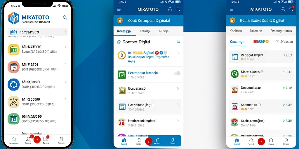 Antarmuka MIKATOTO yang menarik dan fungsional.