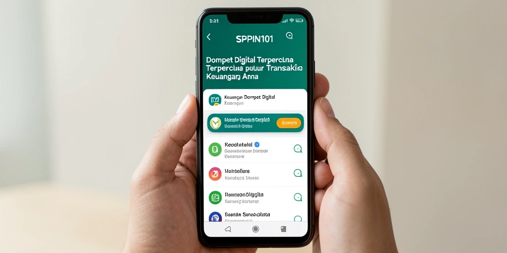 Antarmuka dan fungsi utama SPIN101 yang intuitif dan user-friendly.